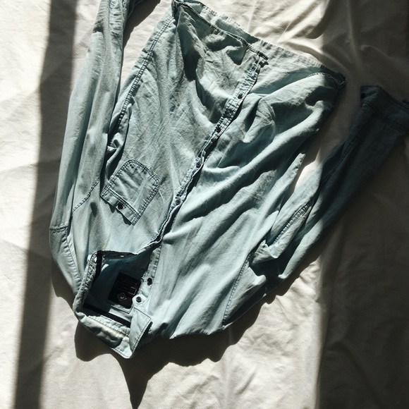 Blue Jean Button Up - Picture 2 of 4